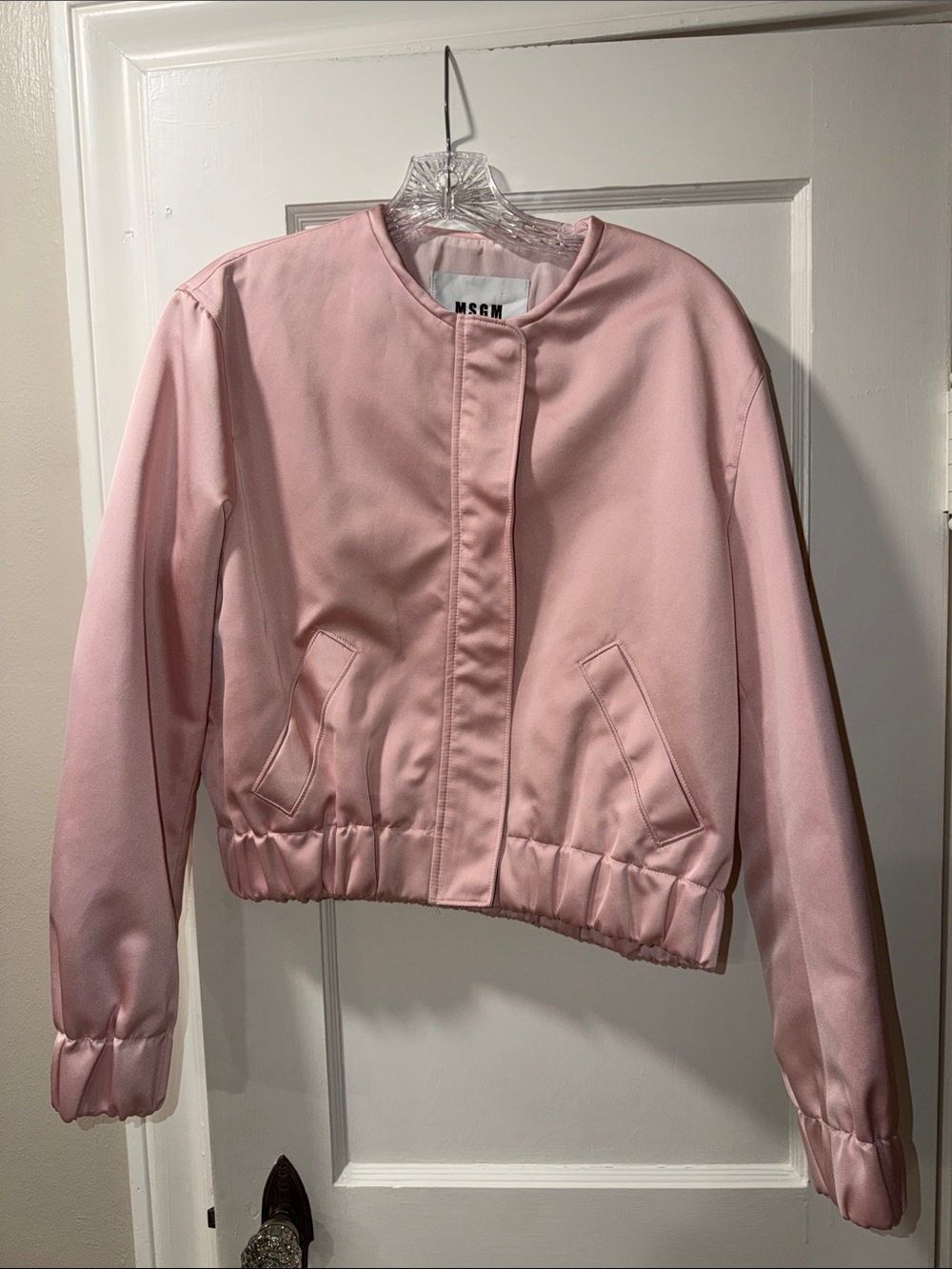 MSGM Pink Bomber Jacket